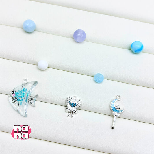 【Y1010】空からの願いごと 高品質クォーツ&ガラス(10*10)