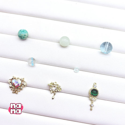 【Y1050】はるのあめ 高品質クォーツ&ガラス(10*10)