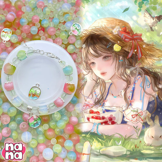 【A916】ときめきを止めないで   高品質天然石Xガラス（6+10+12）