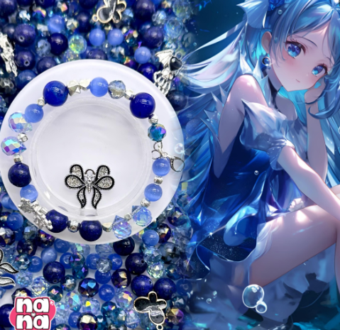 【Y768】夜空diyビーズ  高品質クォーツ&ガラス&キャッツアイ（10*10）