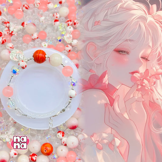 【Y895】溢れた思い 高品質クォーツ&ガラス&磁器の玉（10*10）