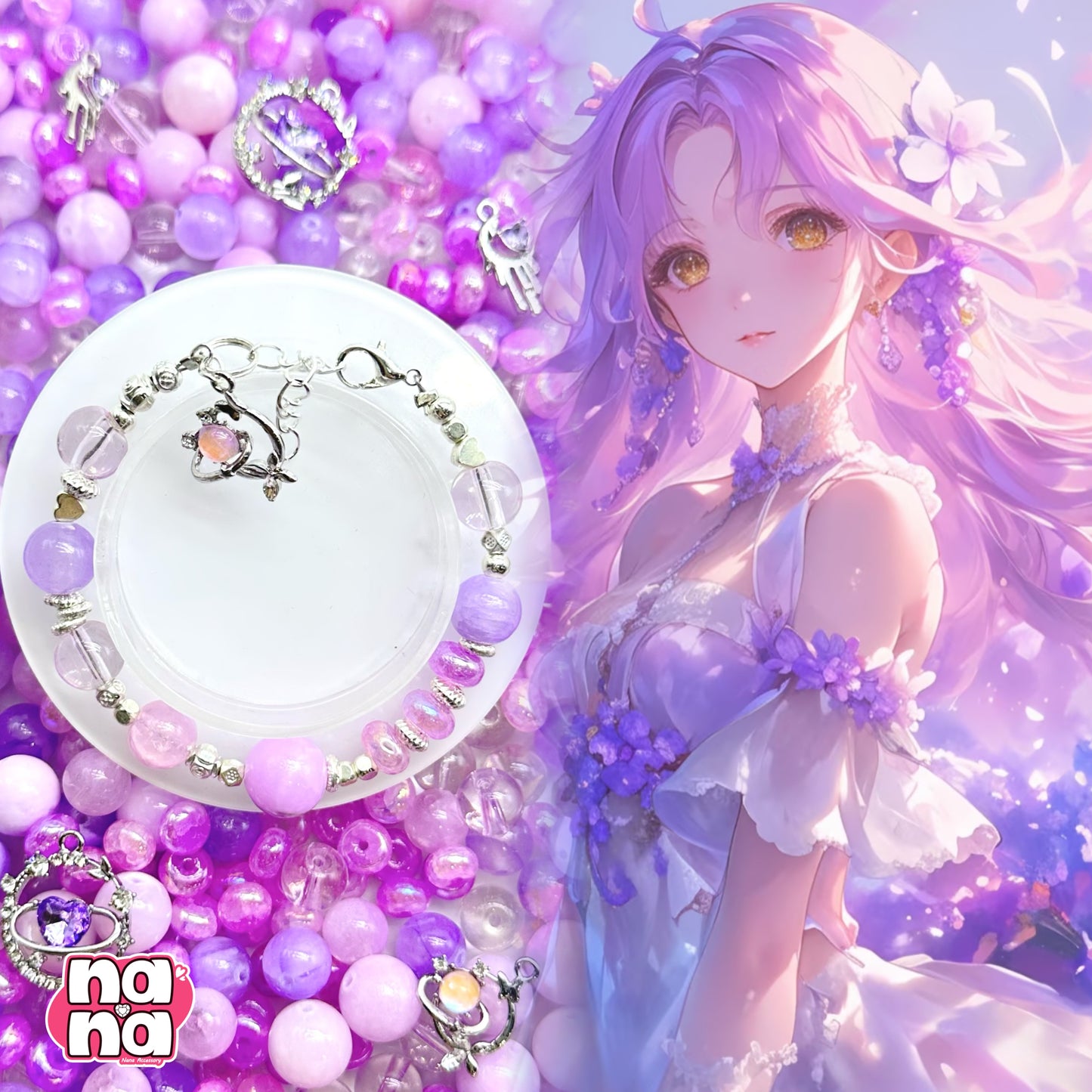 【Y930】永久の宴 高品質クォーツ&ガラス（10*10）