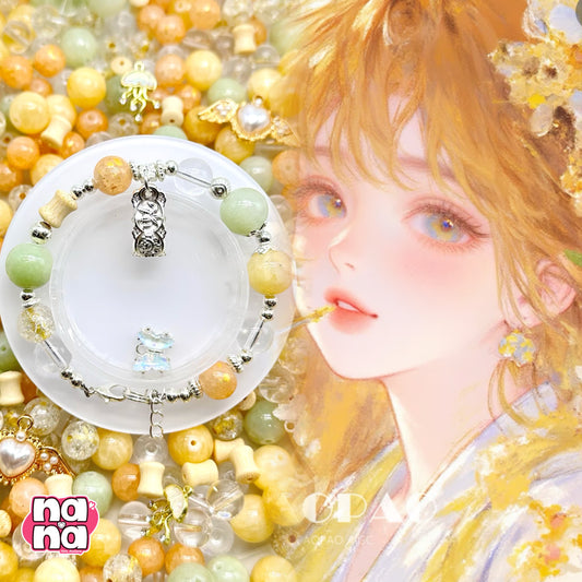 【Y952】雛菊 高品質クォーツ&ガラス（10*10）