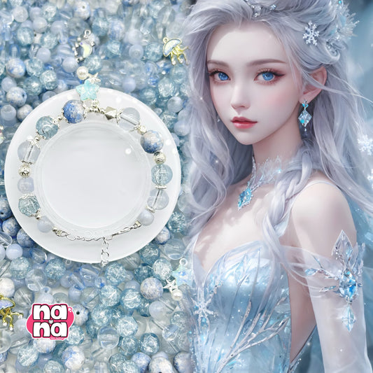 【Y964】雪の奇縁 高品質ガラス（10*10）