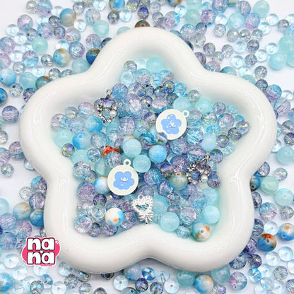 【Y1007】海の夢  高品質クォーツ&ガラス（10*10）