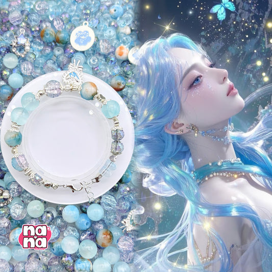 【Y1007】海の夢  高品質クォーツ&ガラス（10*10）