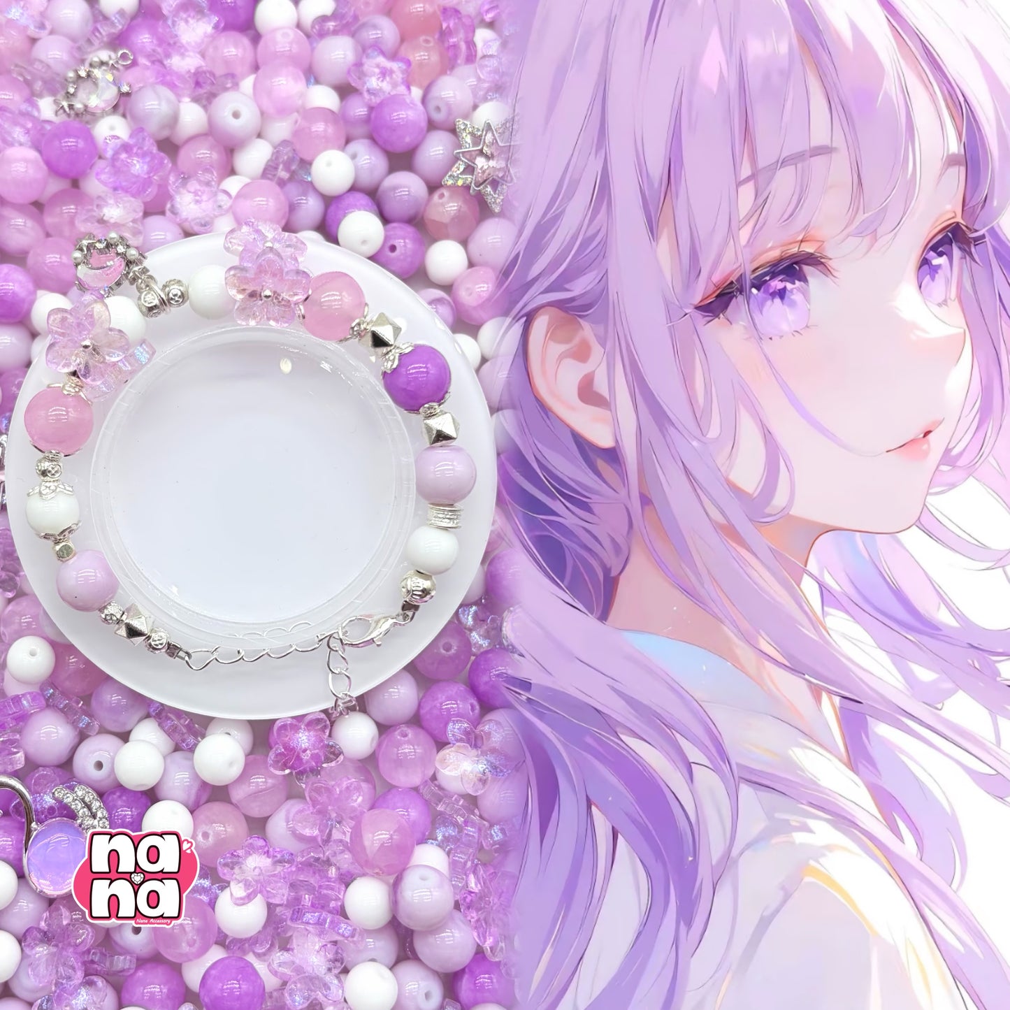 【Y1036】また明日  高品質クォーツ&ガラス（10*10）