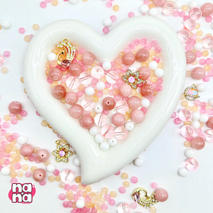 【Y1041】うさぎたちの集会  高品質クォーツ&ガラス（10*10）