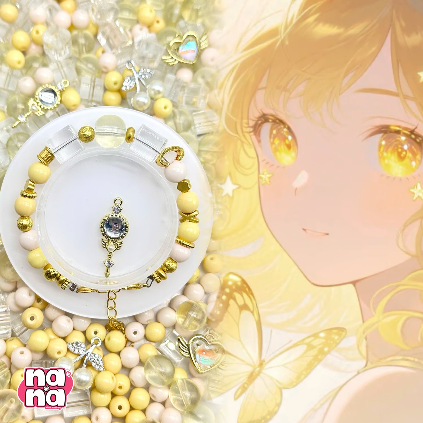 【Y1049】日差しが瞳に落ちる  高品質ガラス（10*10）