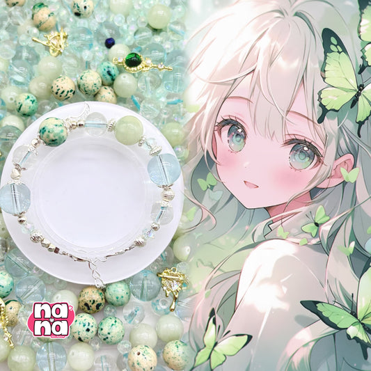 【Y1050】はるのあめ  高品質クォーツ&ガラス（10*10）