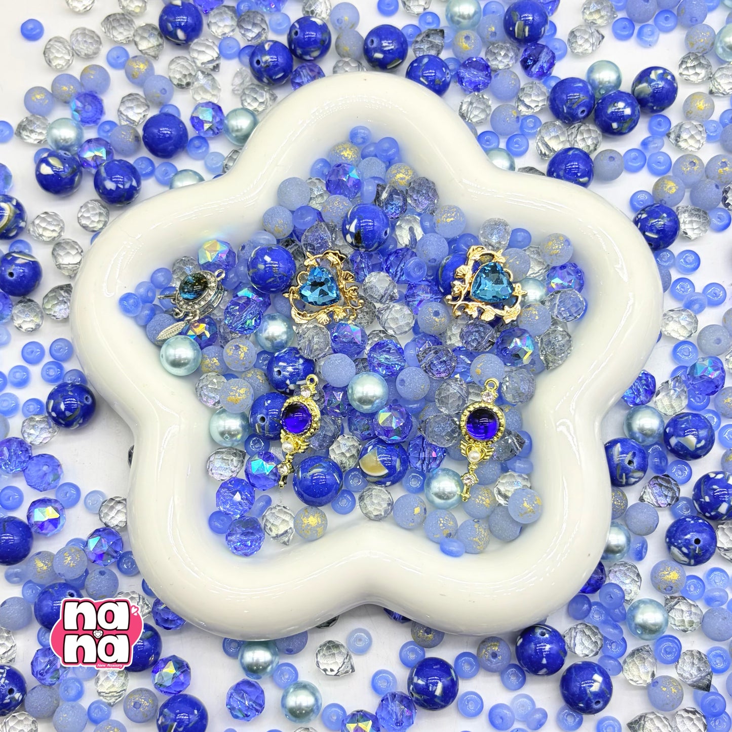 【Y1055】一等星の輝き  高品質クォーツ&ガラス（10*10）