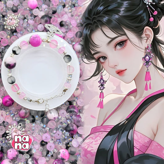 【Y1061】小雨  高品質クォーツ&ガラス（10*10）