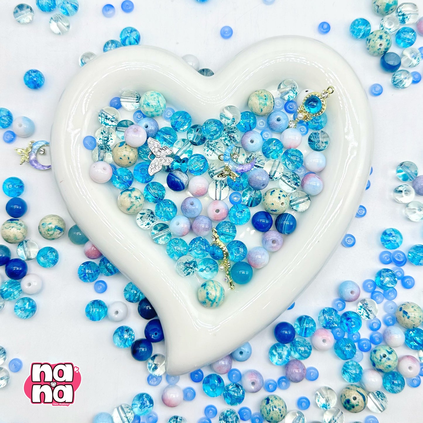 【Y1066】レインダンス  高品質クォーツ&ガラス（10*10）