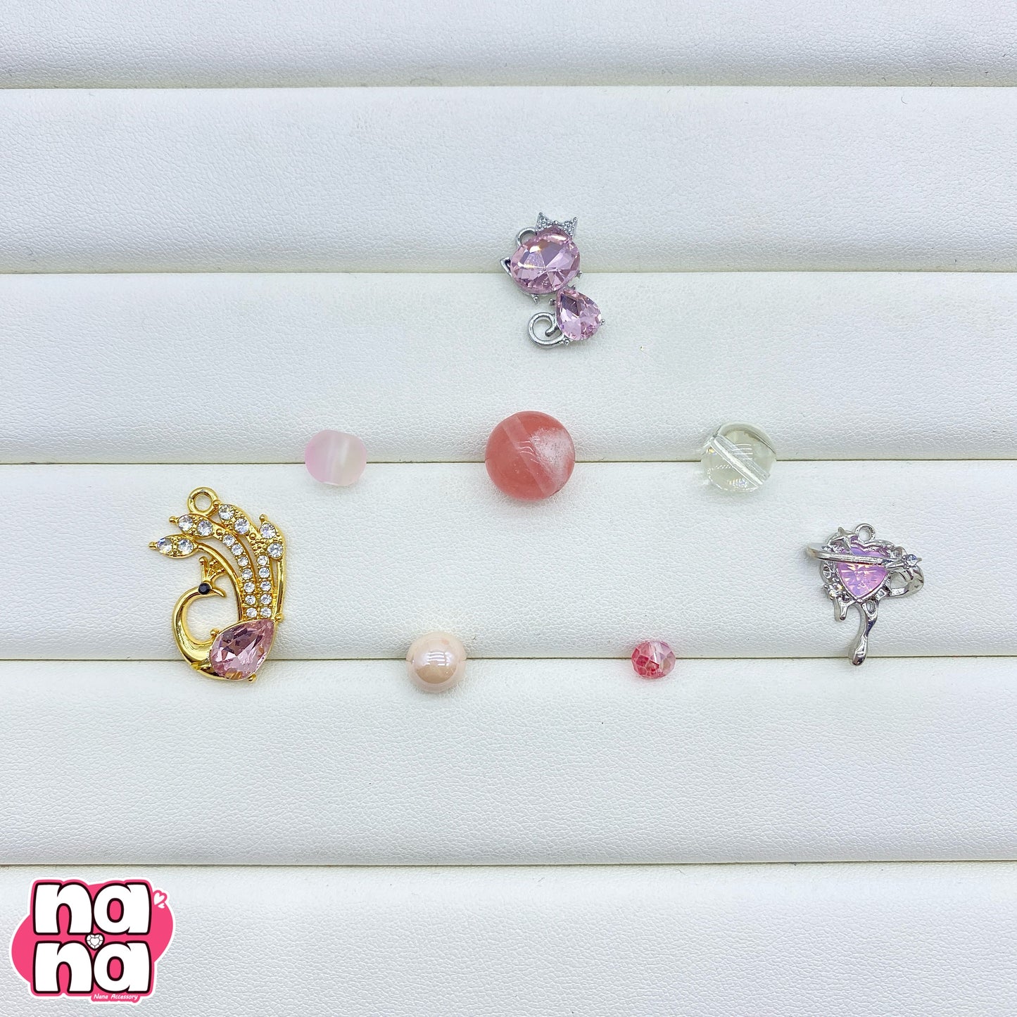 【A1201】愛、テキサス    高品質天然石Xガラス（8+10+12）