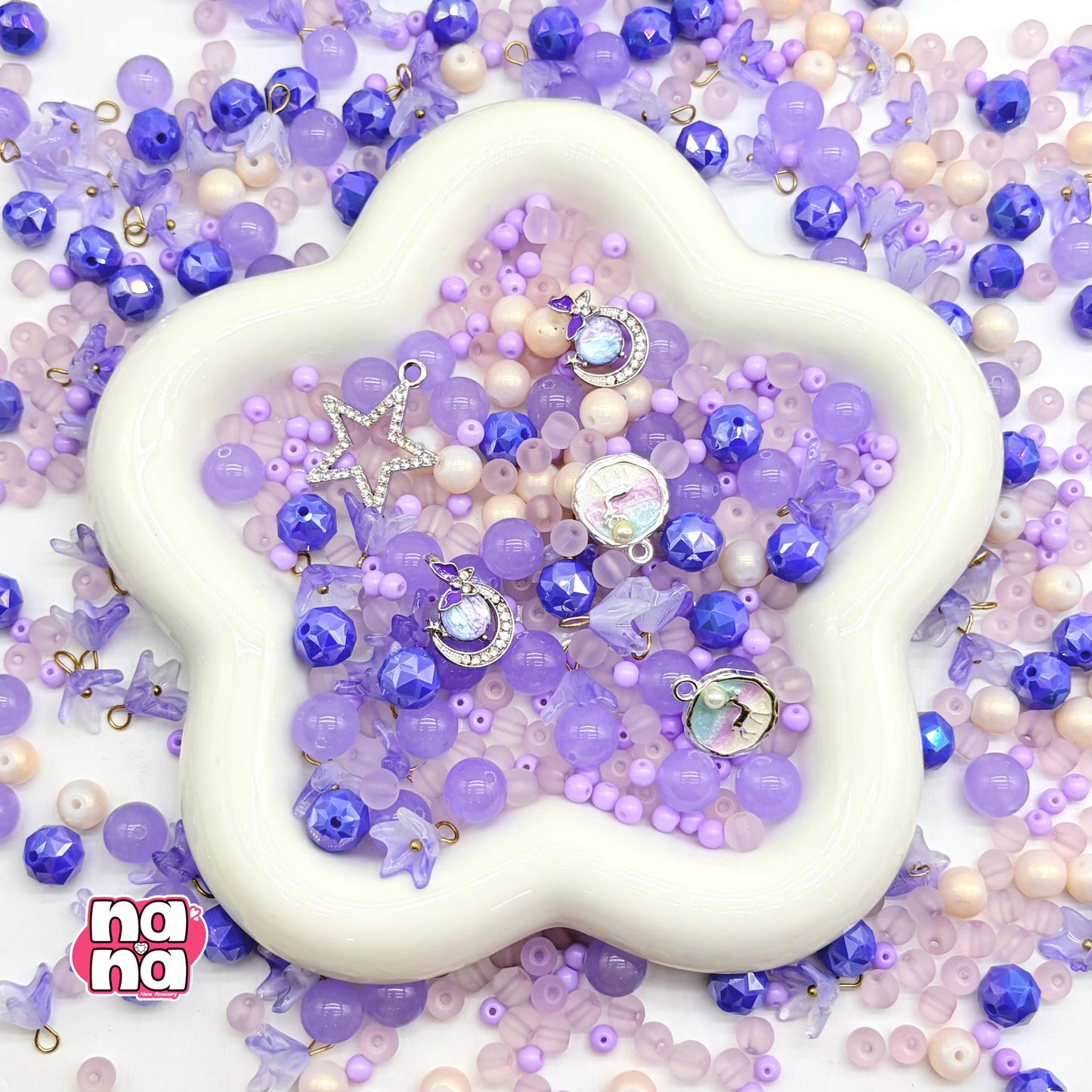 【Y1080】なつのよる  高品質クォーツ&ガラス（10*10）