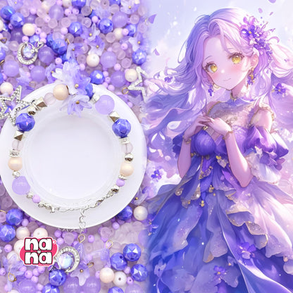 【Y1080】なつのよる  高品質クォーツ&ガラス（10*10）