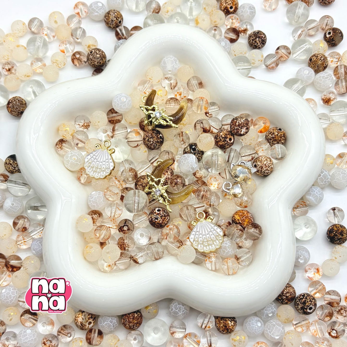 【Y1086】コーヒー 豆  高品質瑪瑙&ガラス（10*10）