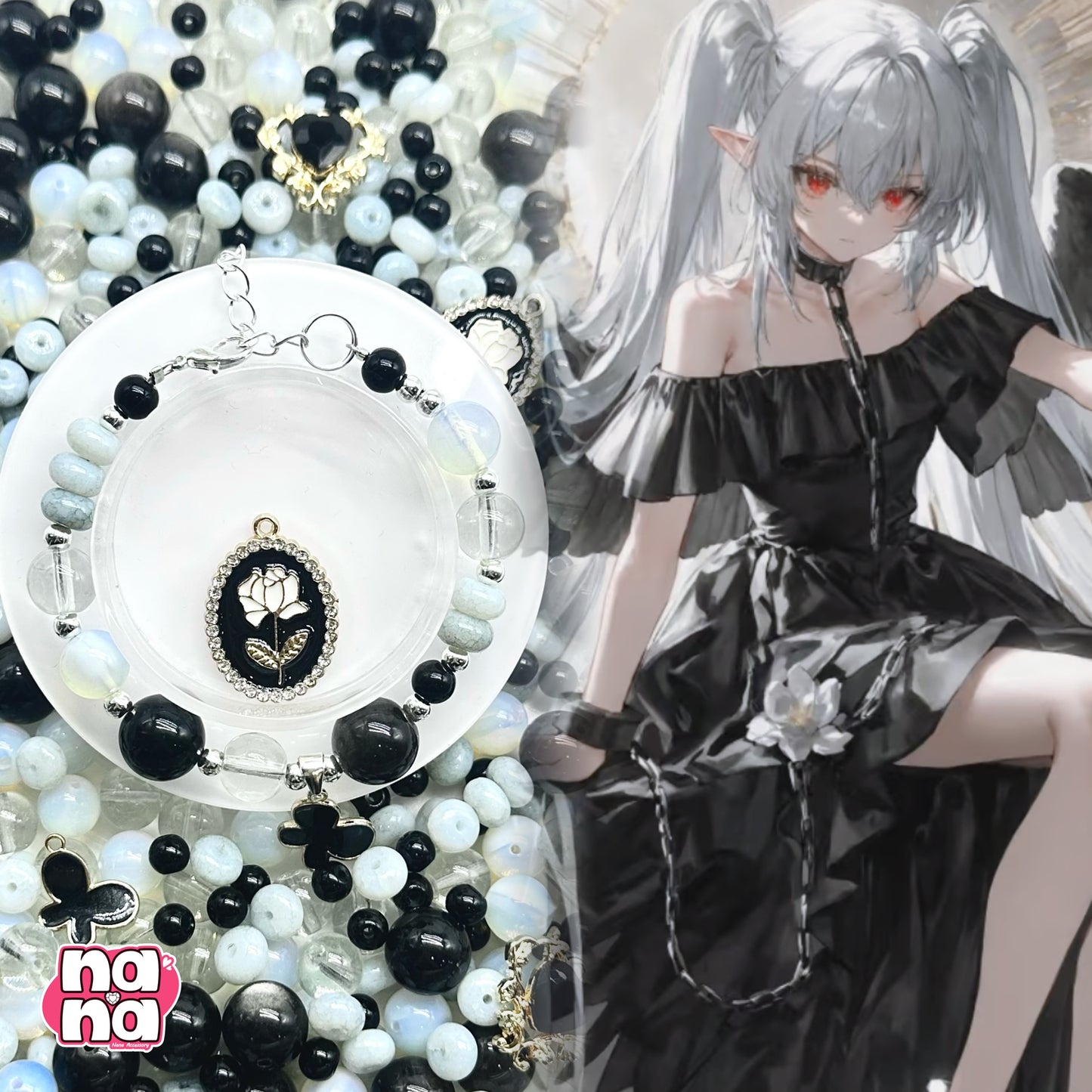 【Y1090】あかつき  高品質クォーツ&ガラス（10*10）