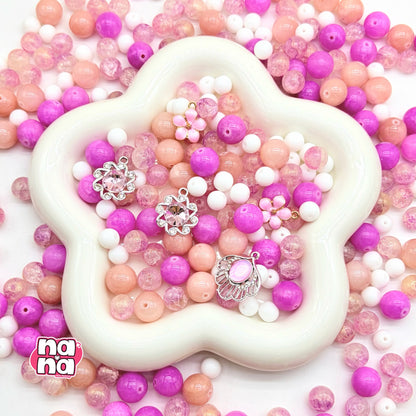 【Y1095】春のみのり  高品質クォーツ&ガラス（10*10）