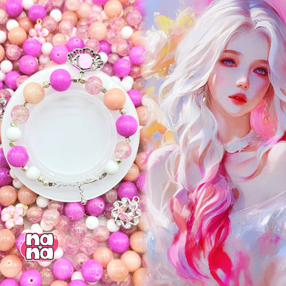 【Y1095】春のみのり  高品質クォーツ&ガラス（10*10）