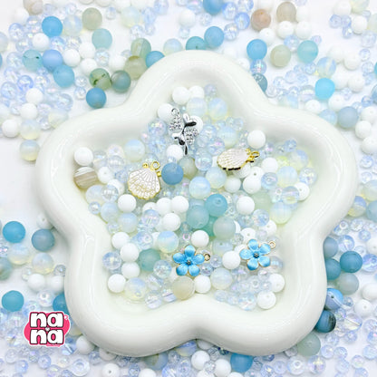 【Y1100】くもがおちた  高品質クォーツ&ガラス（10*10）