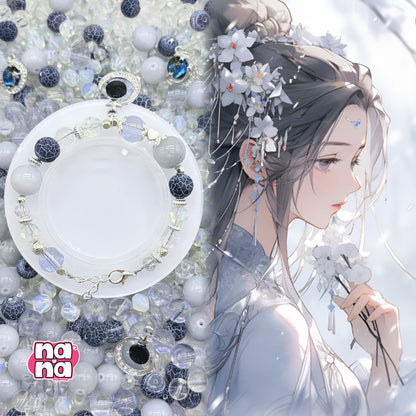 【Y1106】ゆきしずり  高品質クォーツ&ガラス（10*10）