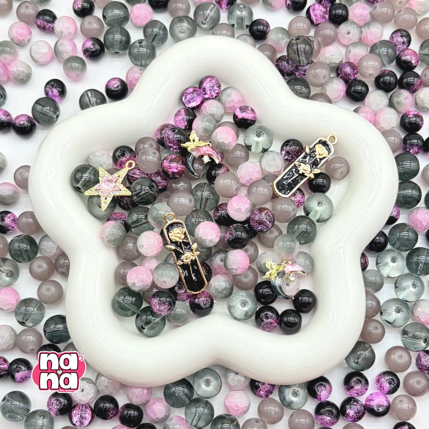 【Y1109】イチゴチョコ   高品質ガラス（10*10）