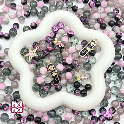 【Y1109】イチゴチョコ   高品質ガラス（10*10）