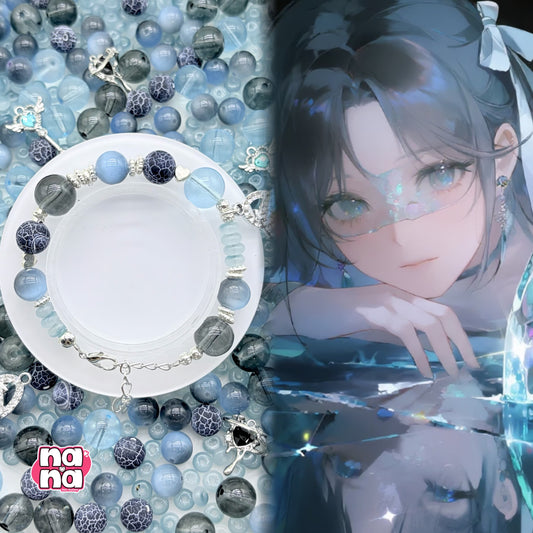 【Y1146】あめのおと  高品質キャッツアイ&ガラス（10*10）