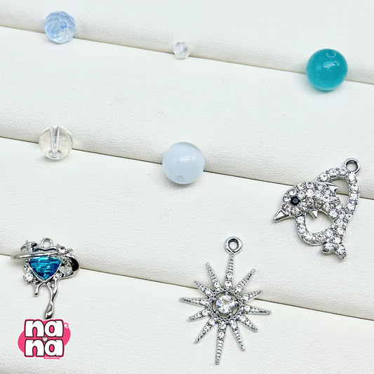 【Y1155】そらのかがみ  高品質キャッツアイ&ガラス（10*10）