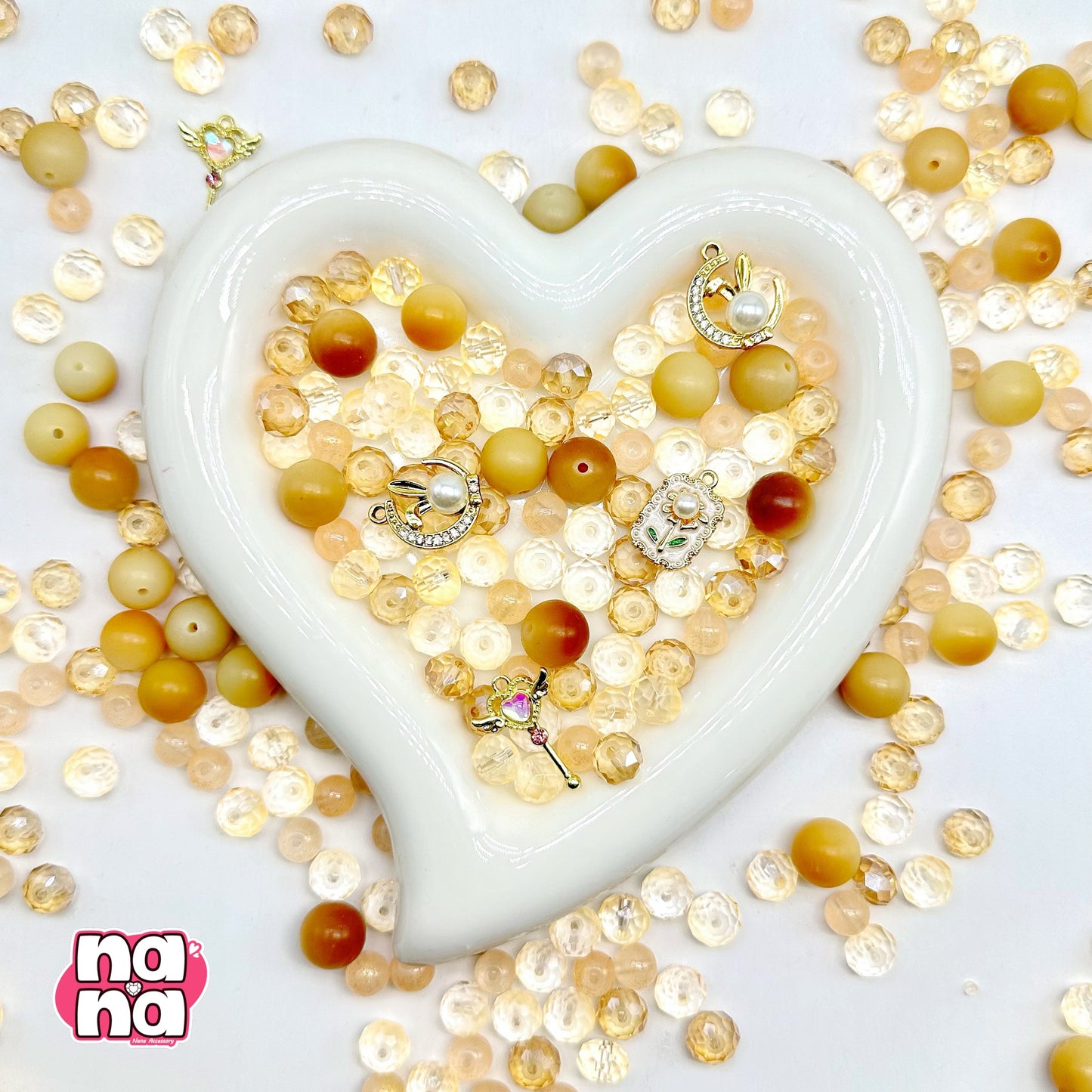 【Y1172】秋の空  高品質菩提&ガラス（10*10）