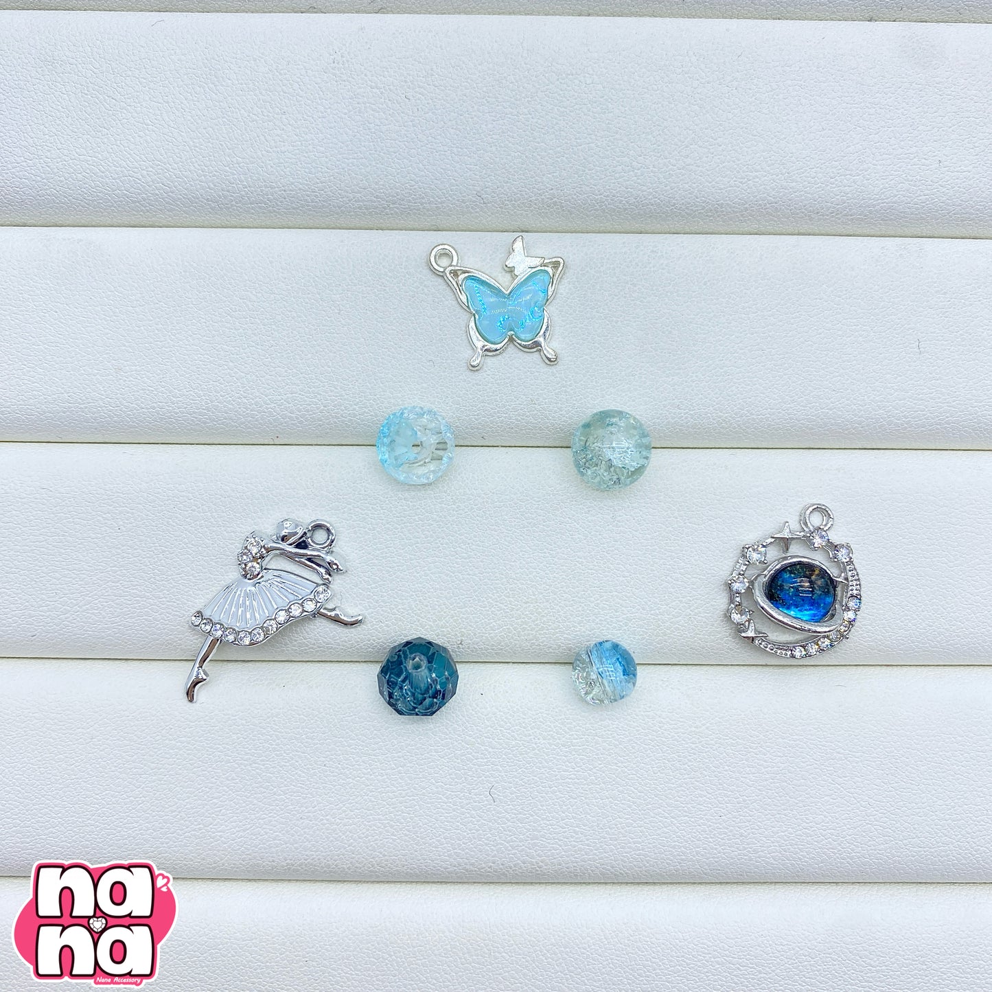 【Y1173】ゆきの花  高品質ガラス（10*10）