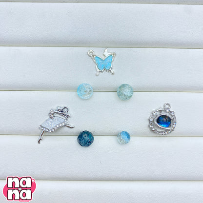 【Y1173】ゆきの花  高品質ガラス（10*10）